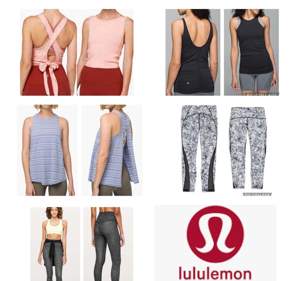 Lululemon 5-Piece Activewear Bundle Size 6 & Small Leggings Tanks Set